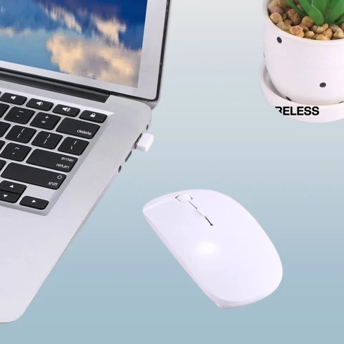 Slim Wireless Mouse 2.4GHz Optical Mice 1600DPI Gamer Office Quiet Mouse laptop - Image 2 of 4