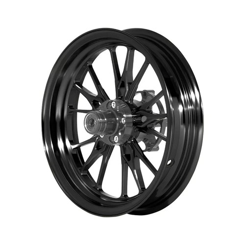 MOS XR15 Forged Aluminum Alloy Rims Wheels for Yamaha Zuma 125 2016-2021 Black - Picture 3 of 11