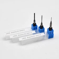 UP3D Zirconia DC/DLC Milling Bur Head Diameter 0.3/0.6/0.8/1.0/2.0mm Cutters