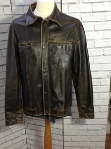 Gap Mens Brown Leather Jacket Pictures