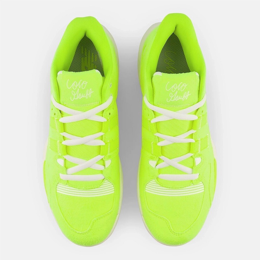 New Balance Coco CG1 “Fuzzy Ace” Yellow White Tennis Shoes — Men's