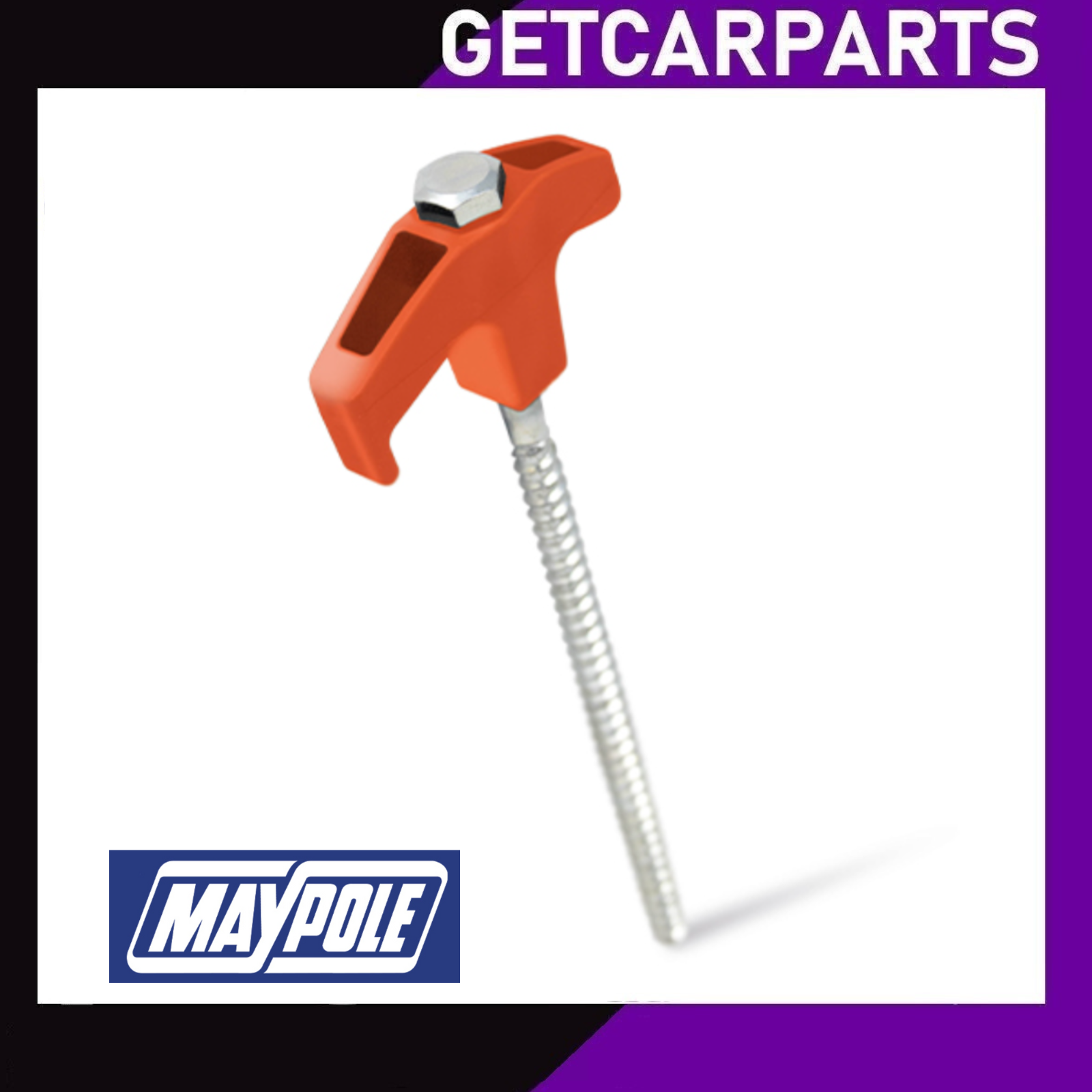 Pegs Screw In Drill Top Ground Pegs Case Awning Tent Heavy Duty X20 Maypole