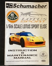 Schumacher 1/6th Scale Lotus Sport Elise Inst...