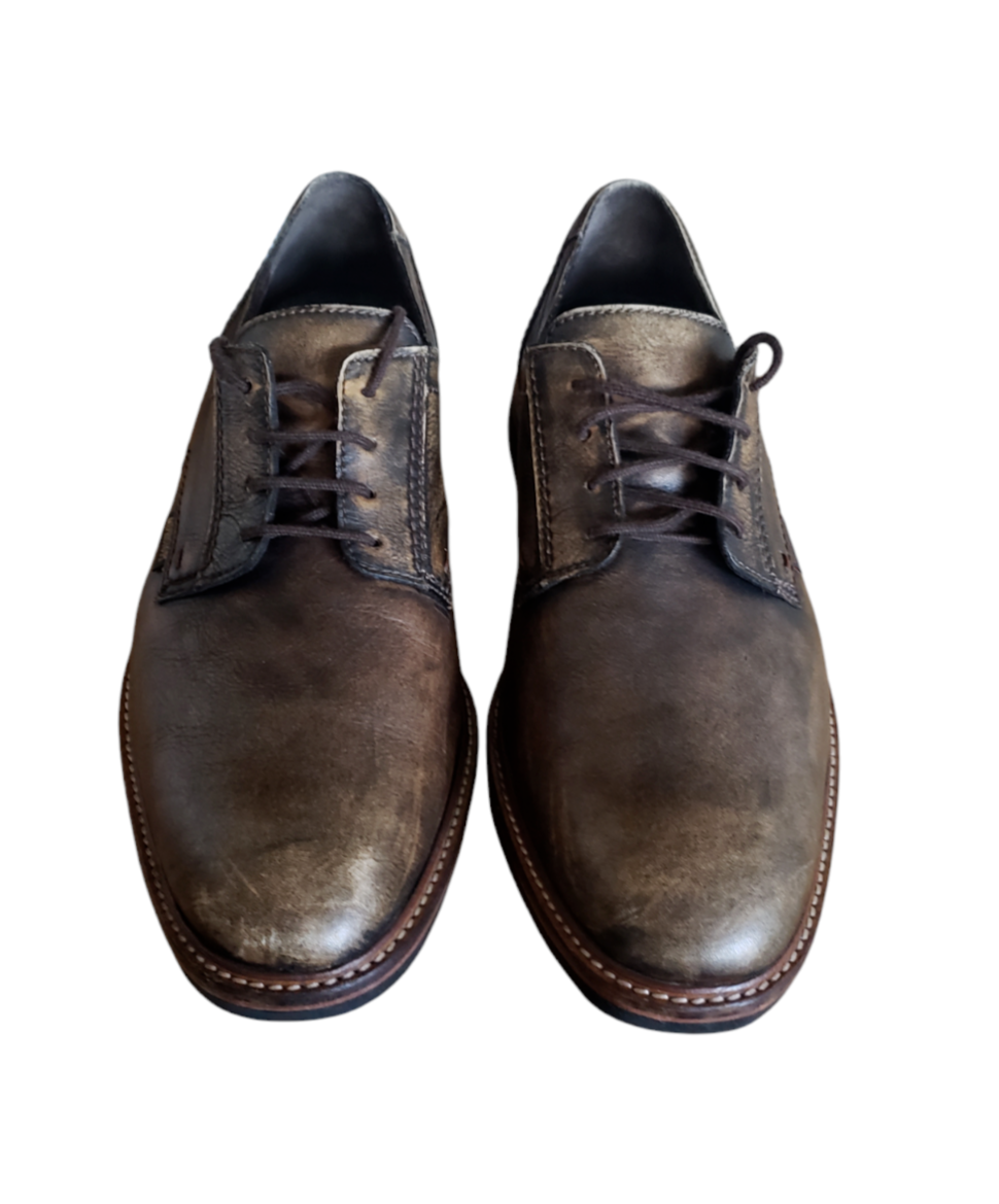 SAOLA Scarpe comode da uomo Mephisto Waino Oxford taglia 12 marrone patina in pelle marrone marrone chiaro