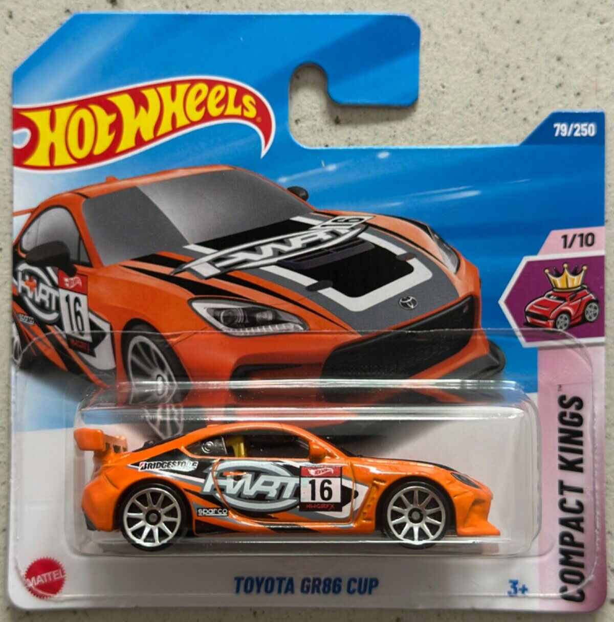 Hot Wheels TOYOTA GR86 CUP Short Card with Protector Compact Kings gr 86 supra