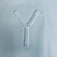 Chemglass Wye Hose Connection 15.5 to 13.5 mm Tapered Ends Total of 5 Wyes