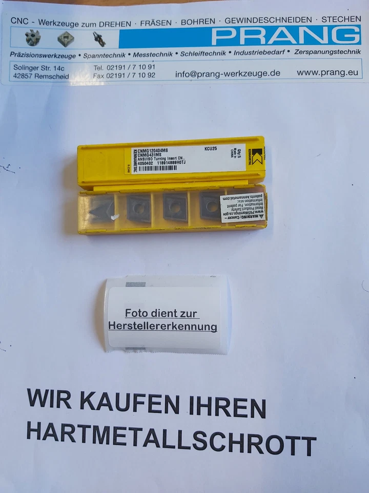 KENNAMETAL 50 x CNMG120408MS KCU25......................................KENNA........A/0904