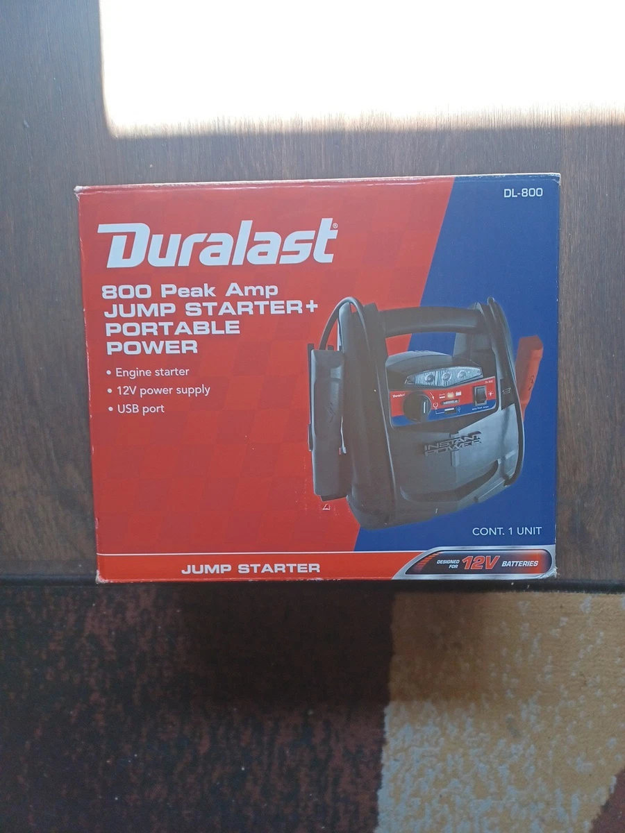 Duralast 800 peak 2024 amp jump starter