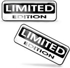 2 x 3D Silikon Aufkleber Limited Edition Motorrad Fahrrad Helm Laptop Wagen Logo