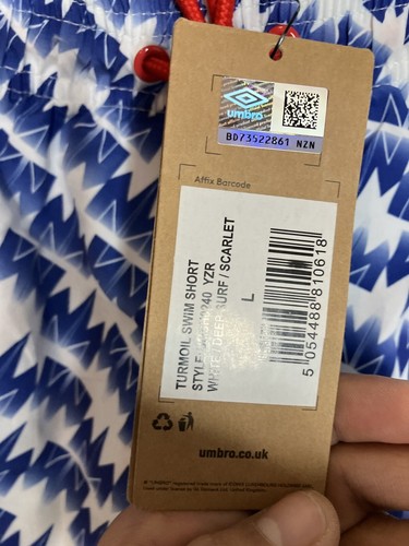 AGOTADO Pantalones Cortos de Natación Manchester Utd Umbro Estilo Retro Grandes - Imagen 5 de 9
