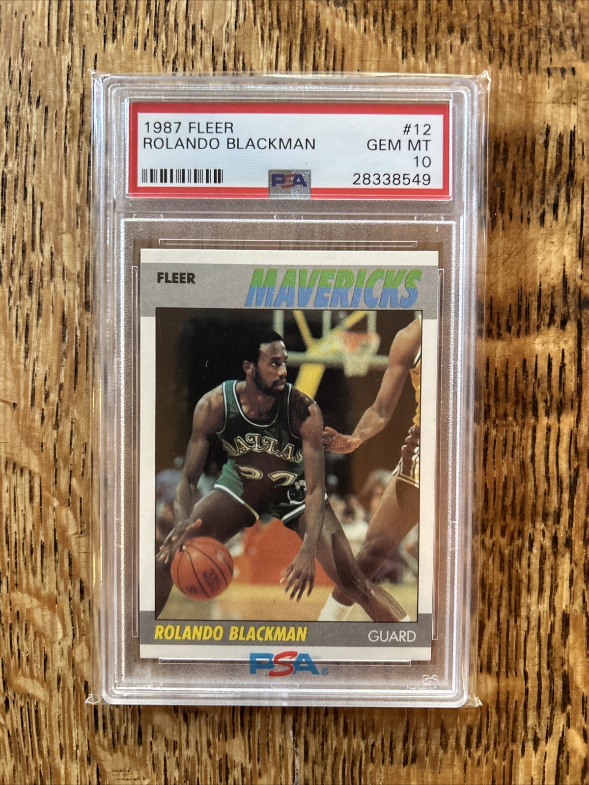1987-88 Fleer #12 Rolando Blackman MAVERICKS PSA 10 GEM MINT LOW POP