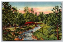 Ruidoso NM Rio Ruidoso (The Noisy River) 105 Scenic View Linen Postcard