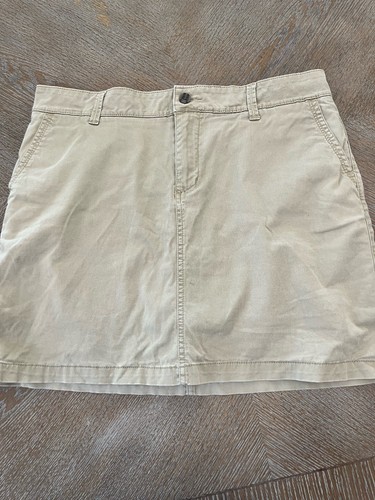 Sonoma Beige Original Fit Everyday Skort Sz 12 pockets waist 35” Length 17” - Picture 3 of 6