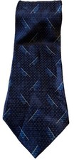 Ferucci Men  s Tie blue 100 silk men  s classic Designer Italian White Accents
