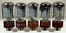 5 US Tung-Sol 5881 6L6WGB tubes matched quad  spare TV7  AT1000 tested strong