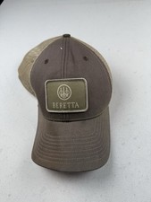 Beretta Strapback Trucker Hat Brown One Size Adjustable Mesh