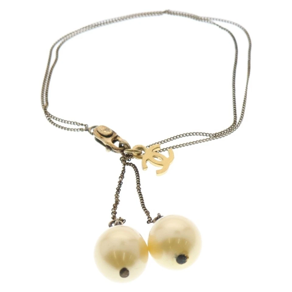 Collar colgante de perlas marca de coco Chanel cadena de oro 01a usado c43a8f875d9364fd4267 Foto 4 de 4