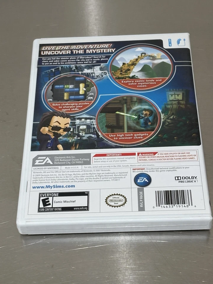 My Sims: Agents (Nintendo Wii, 2009) CIB Complete With Manual EA MySims Tested - Image 3 of 4