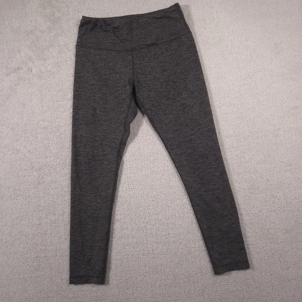 Yogalicious 紧身裤女式大号灰色高腰瑜伽裤运动服 — 第 2/4 张图片