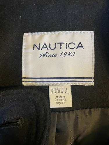 Nautica Women’s Faux Fur Pea Coat Black Size XL New with Tags - Picture 3 of 6