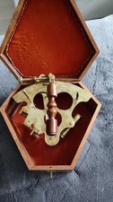 Sextant messing antik m. Holzbox