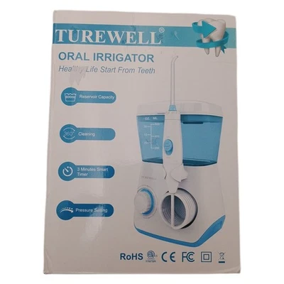 TUREWELL Munddusche,Elektrische Zahnzwischenraumreiniger mit 10 Druckstufen und