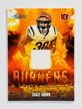 2025 Panini Absolute Football Chase Brown Burners Memorabilia Bengals
