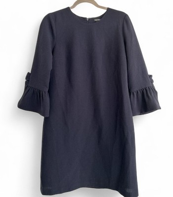 Club Monaco ARCHIBELLE Belle Sleeve Sheath Shift Dress Navy Women s Size 8