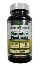 Amazing Formulas Chromium Picolinate - 1000 mcg - 120 tablets - Exp 08/27