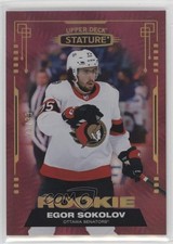 2021-22 Upper Deck Stature Rookies Red Photo Variant /33 Egor Sokolov #128 j8g