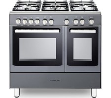 TieDex TieDex UK KENWOOD CK407GSL 90 cm Gas Range Cooker - Slate Grey & Chrome