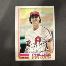 Topps 1982 Steve Carlton Autographed #480 Philadelphia Phillies Baseball Card