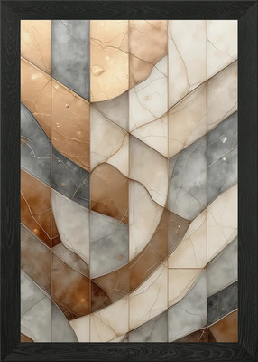 Abstraktes geometrisches Muster gerahmtes Wandbild Poster Leinwanddruck Bild