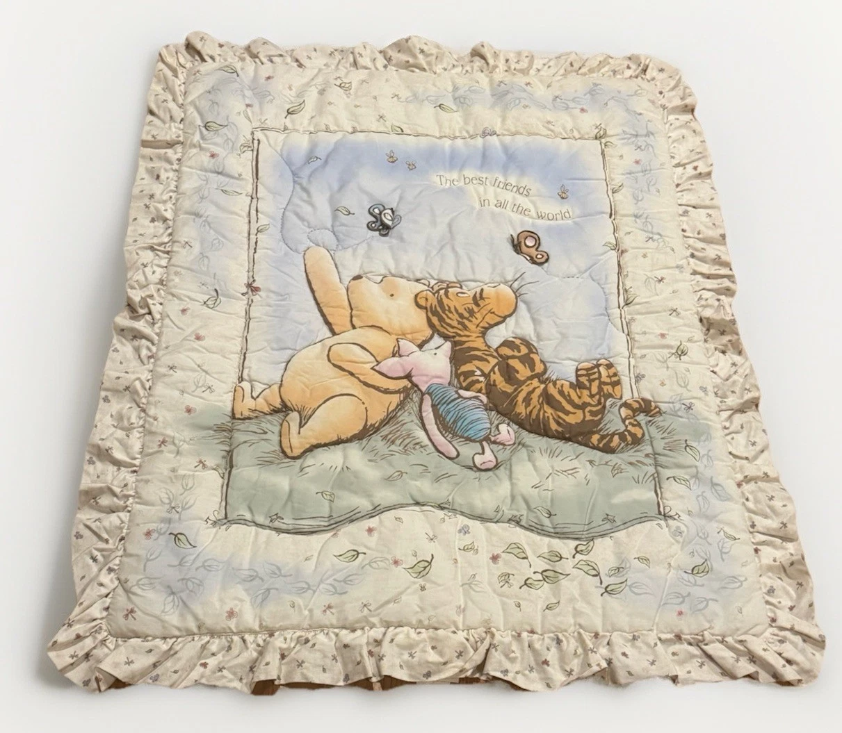 Vintage Disney Classic Winnie the Pooh Blanket Nursery Comforter Crown Crafts
Opens in a new window 