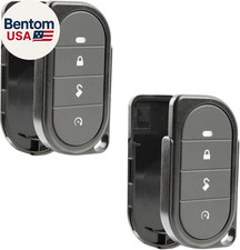 2X Keyless Entry Remote Car Key Fob 4-Button Replacement Shell Case for Viper A