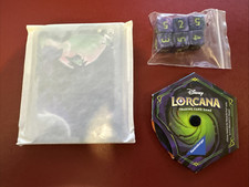 Disney Lorcana Whispers in Well Trove Contents Lore Counter Dice Card Dividers