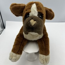 Vintage Toys R Us Animal Alley Boxer Puppy Dog Plush Realistic Stuffed Animal