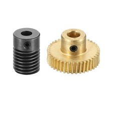 Worm Gear Set 0.5 Module 1:40 Reduction Rate(Gear-5mm Bore, Rod 5mm Bore)