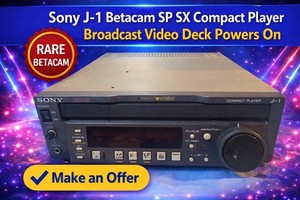 Sony J-1 Betacam SP SX Compact Player Broadcast Video Deck Powers On