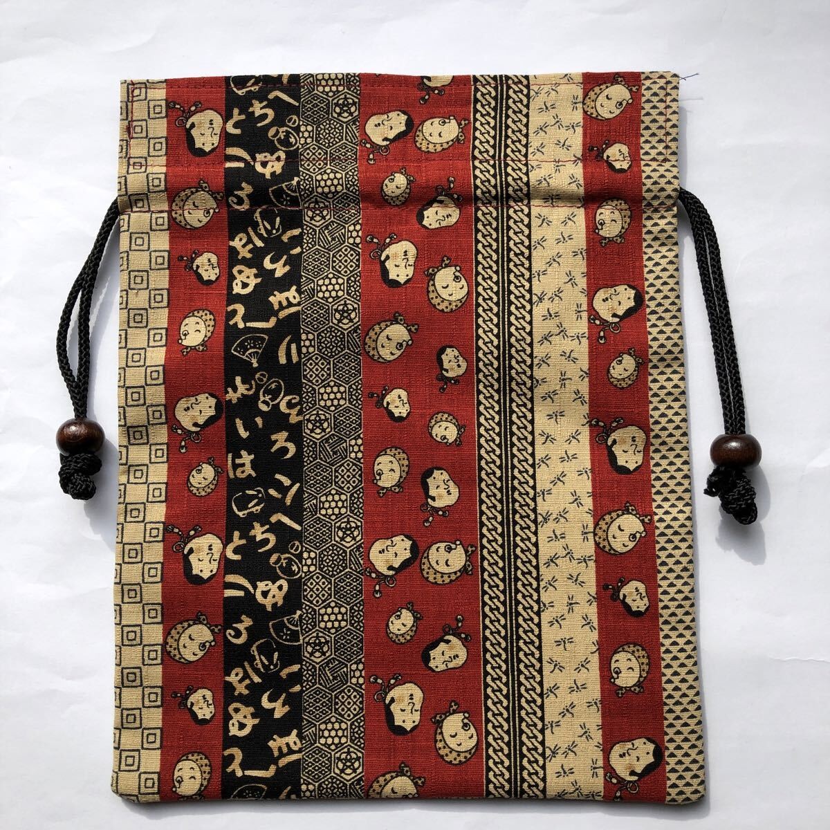 Drawstring bag, Shingen bag, flat drawstring bag … - image 1