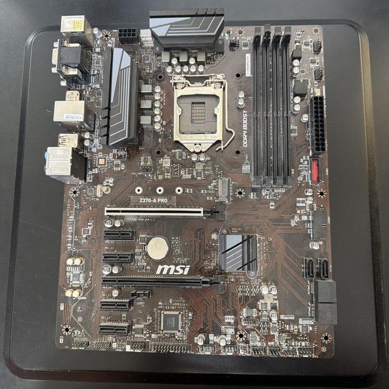 Gaming PC ATX Motherboard MSI Z370-A PRO LGA 1151 with I/O shield
