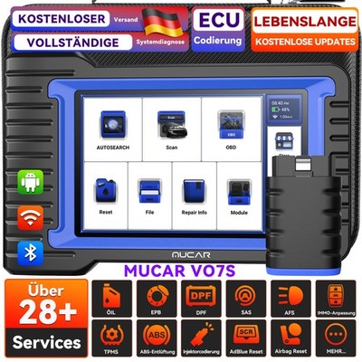 MUCAR VO7 S Profi Auto Diagnosegerät OBD2 Scanner Volle SYSTEM CANFD ECU CODING 