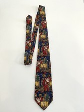 Robert Talbott Silk Necktie Santa Christmas Holiday Made In USA