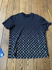 Louis Vuitton T-Shirt Monogram Gradient Nera Uomo Taglia XL