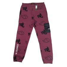 Primitive Naruto Shippuden Sweatpants Small Red Akatsuki All Over Print AOP Mens