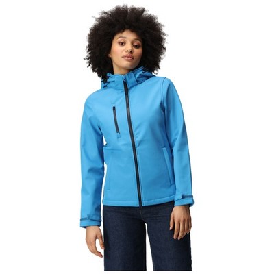 Wasserdichte Damen SoftShell Jacke Regatta Venturer Full-Zip Kapuze Mantel Wandern