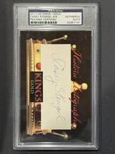 2017 HISTORIC AUTOGRAPHS HA KINGS GOLD CASEY STENGEL AUTO #1/9 PSA/DNA Authentic