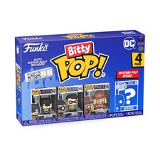 Funko Bitty POP! DC - Batman 4 Paquete Incluye Batman, Robin, Scarecrow, And A M