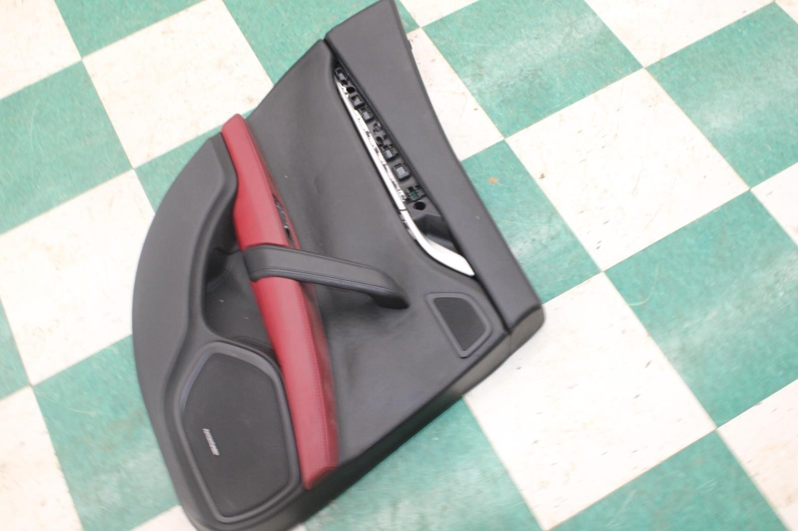14-17 MASERATI GHIBLI Marrone Red Black Rear Left LR Door Trim Panel Unit OEM OE
