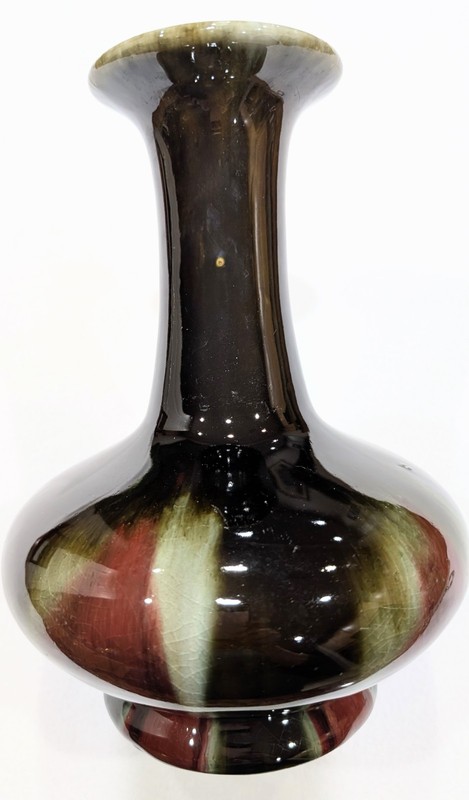 Vintage Chinese Porcelain Sang de Boeuf Oxblood Vase 10”